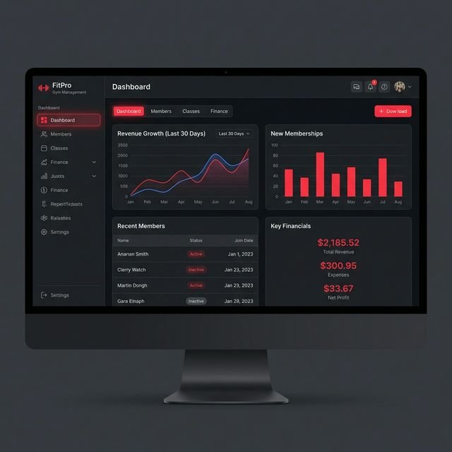 GYM CLUB Dashboard